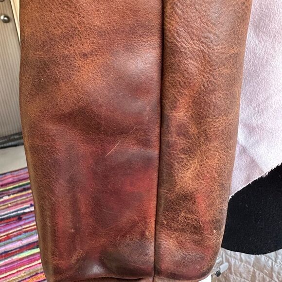 PATRICIA Nash Distressed Leather Tote Benvenuto Chocolate dark chocolate - Picture 11 of 15